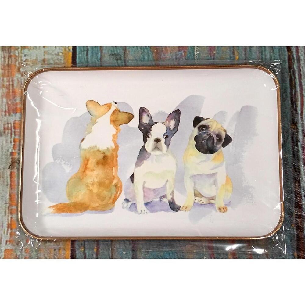 Punch Studio - Trinket Tray - 3 Dogs - NEW